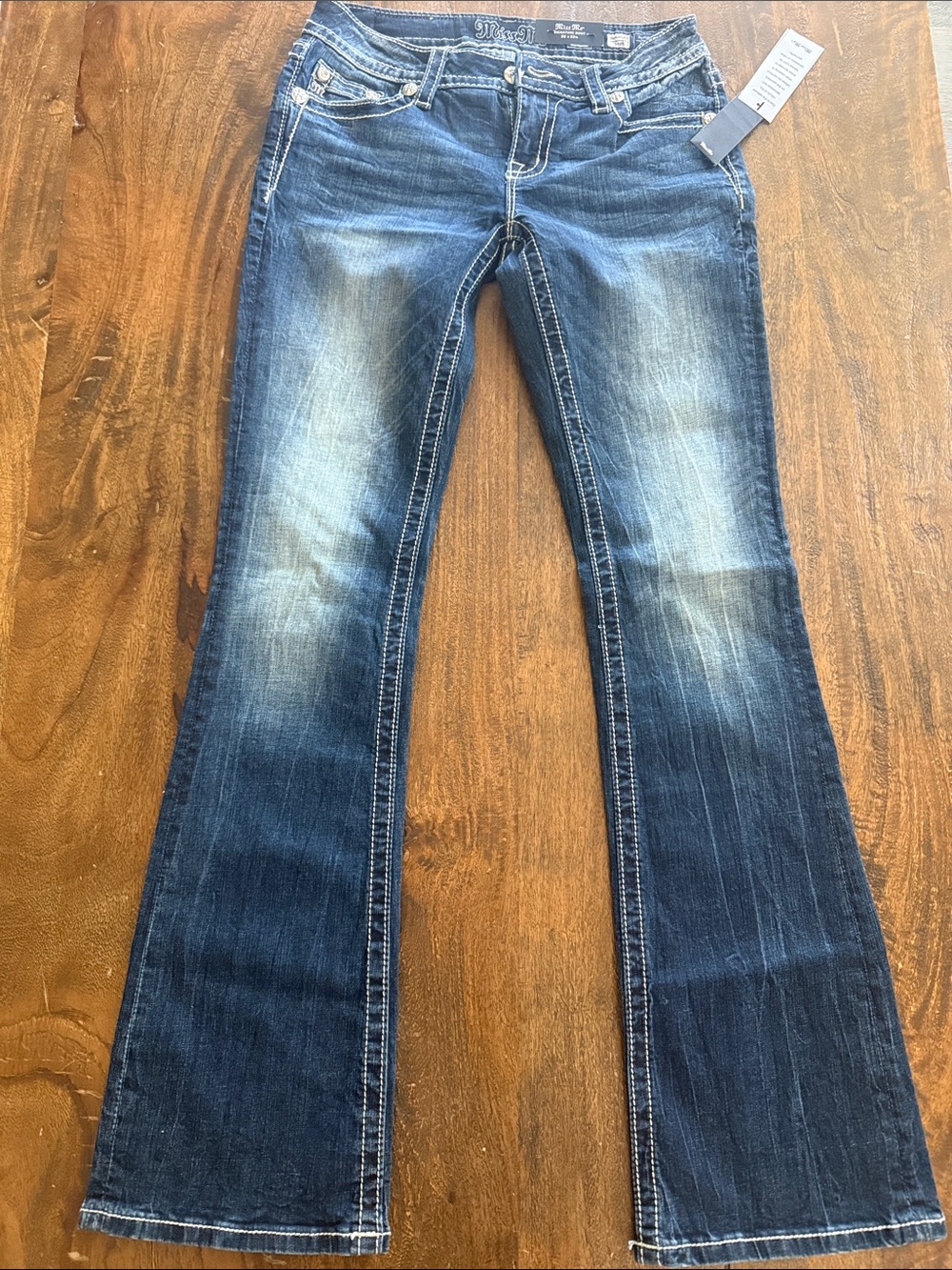 Miss Me Dark Blue Flared Jeans